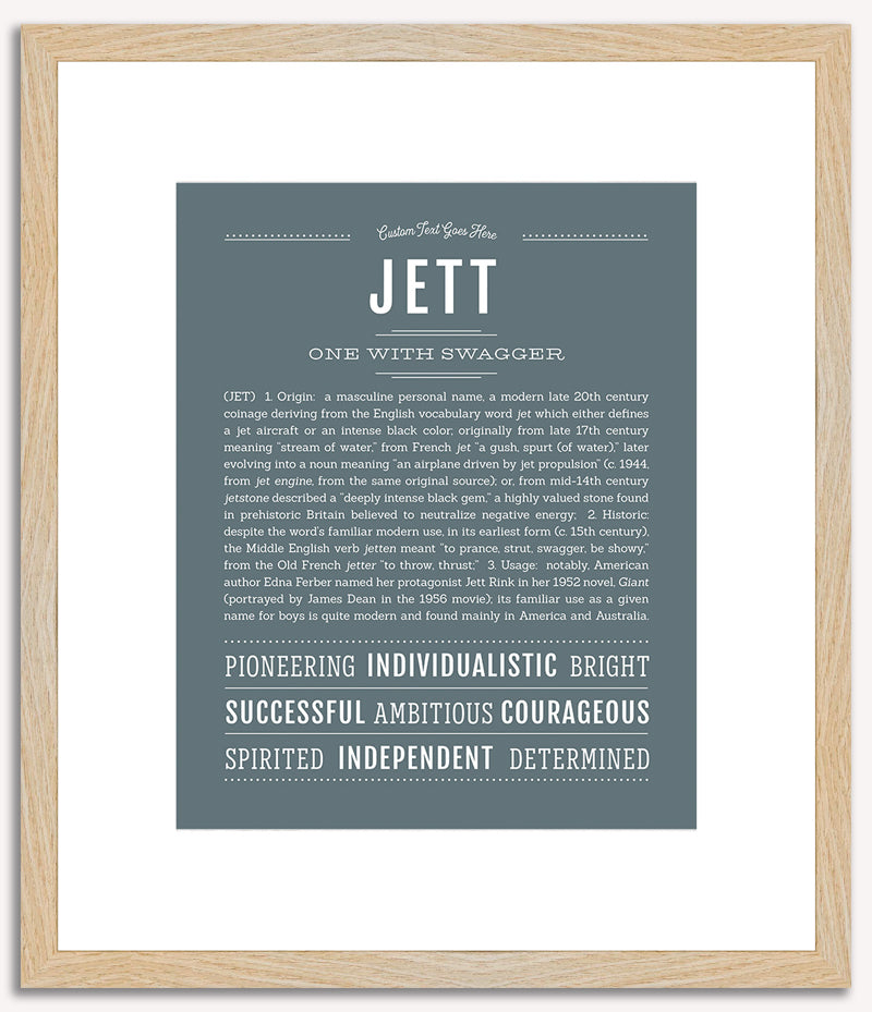 Jett | Name Art Print