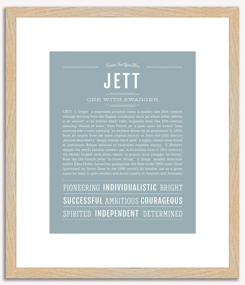 Jett | Name Art Print