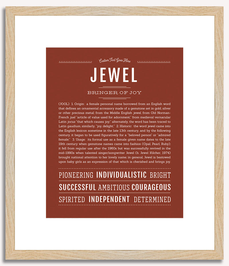 Jewel | Name Art Print