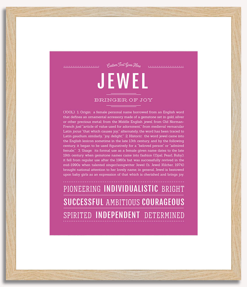 Jewel | Name Art Print