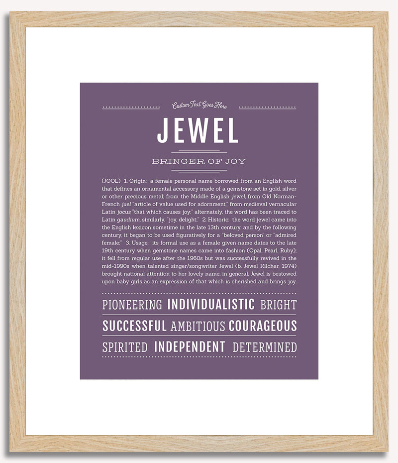 Jewel | Name Art Print