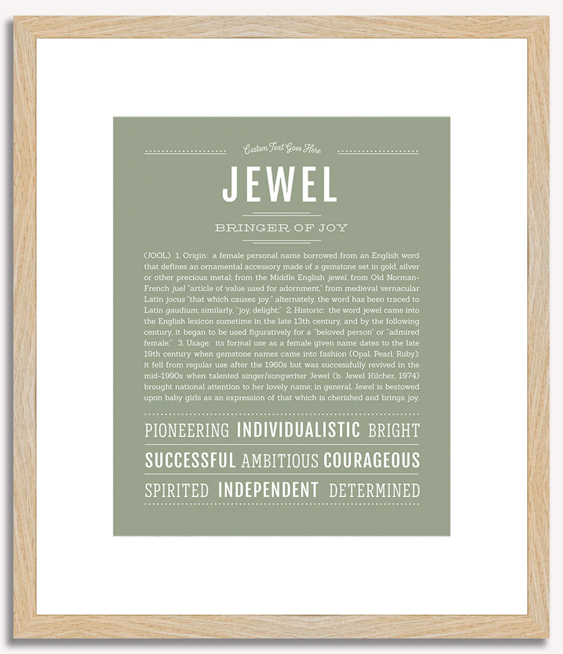 Jewel | Name Art Print