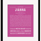 Frame Options | Dark Pink | Black Frame, Matted