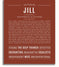 Jill | Name Art Print – Name Stories