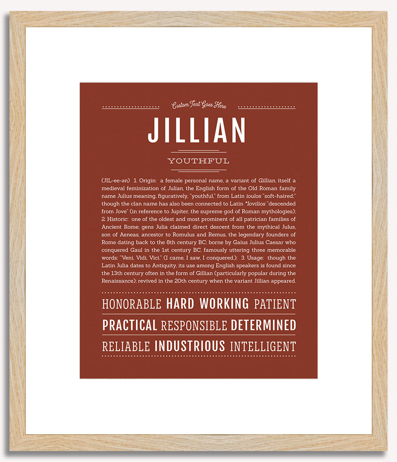 Jillian | Name Art Print