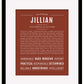 Jillian | Name Art Print