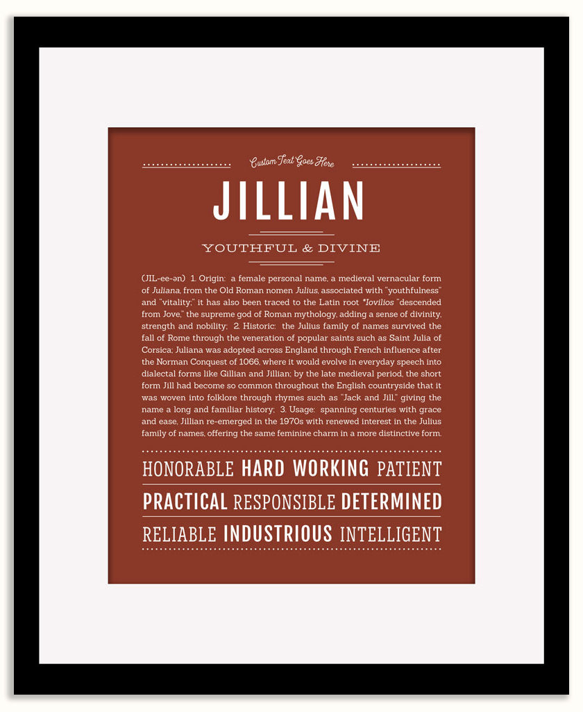Jillian | Name Art Print