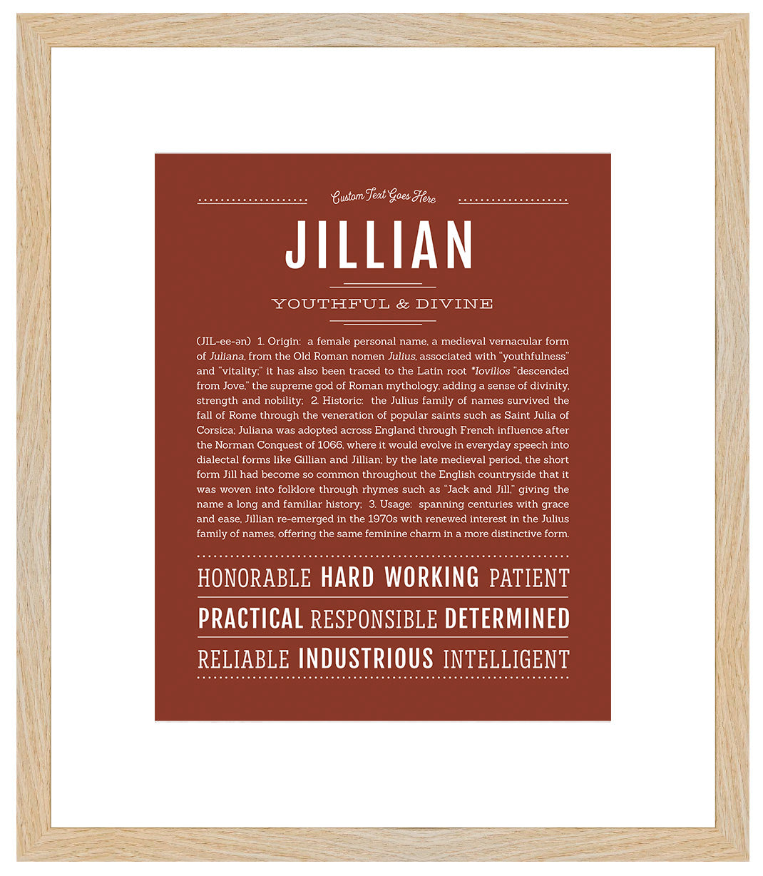 Jillian | Name Art Print