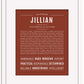 Jillian | Name Art Print