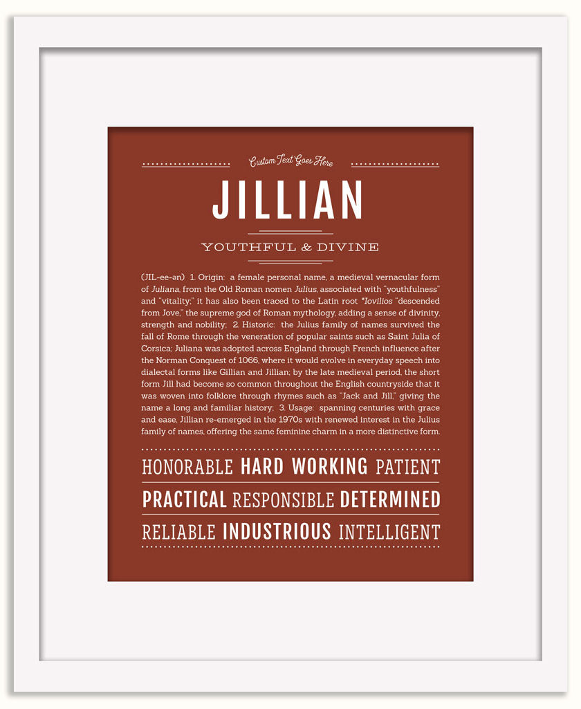 Jillian | Name Art Print