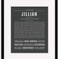 Jillian | Name Art Print