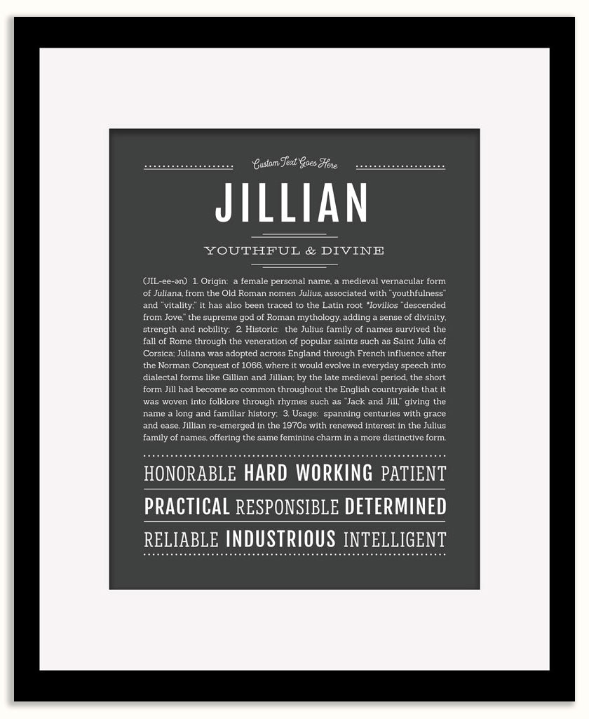 Jillian | Name Art Print