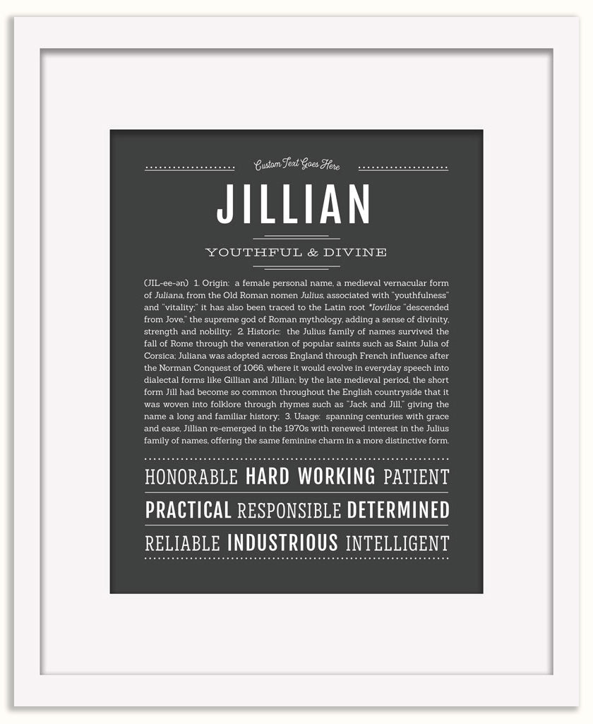 Jillian | Name Art Print