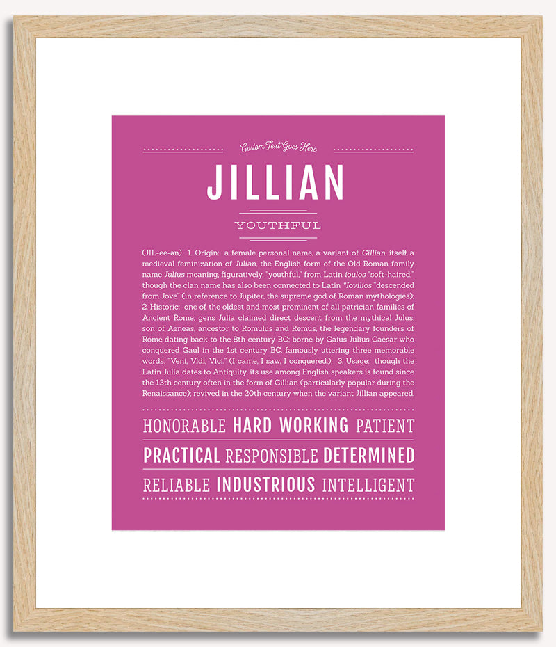 Jillian | Name Art Print