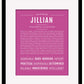 Jillian | Name Art Print