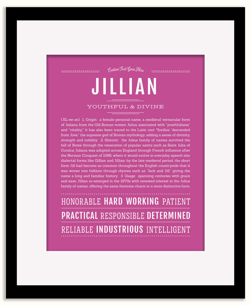 Jillian | Name Art Print