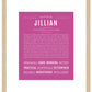 Jillian | Name Art Print