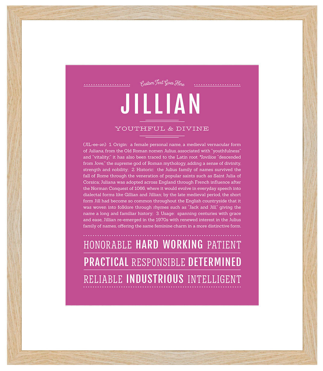 Jillian | Name Art Print