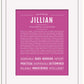 Jillian | Name Art Print