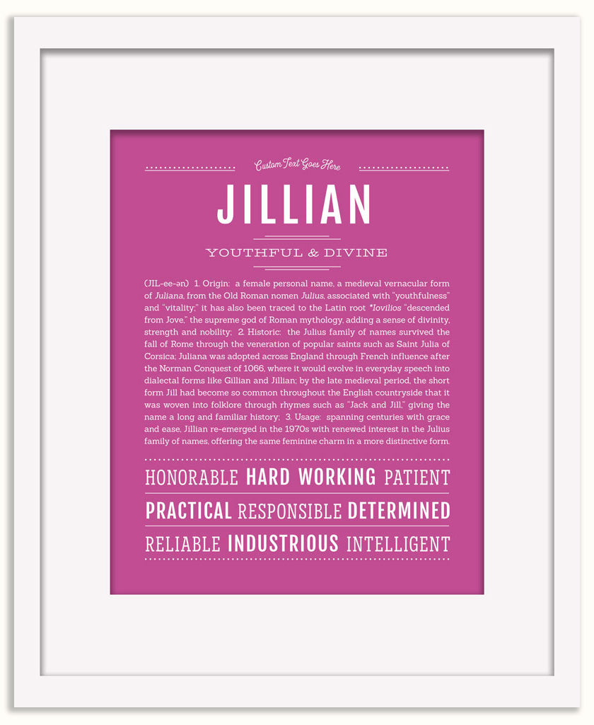 Jillian | Name Art Print