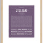 Jillian | Name Art Print