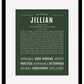 Jillian | Name Art Print