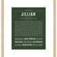 Jillian | Name Art Print
