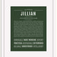 Jillian | Name Art Print
