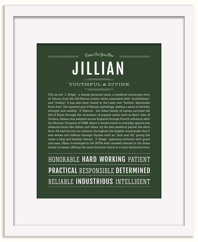 Jillian | Name Art Print