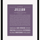 Jillian | Name Art Print