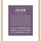 Jillian | Name Art Print