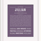 Jillian | Name Art Print
