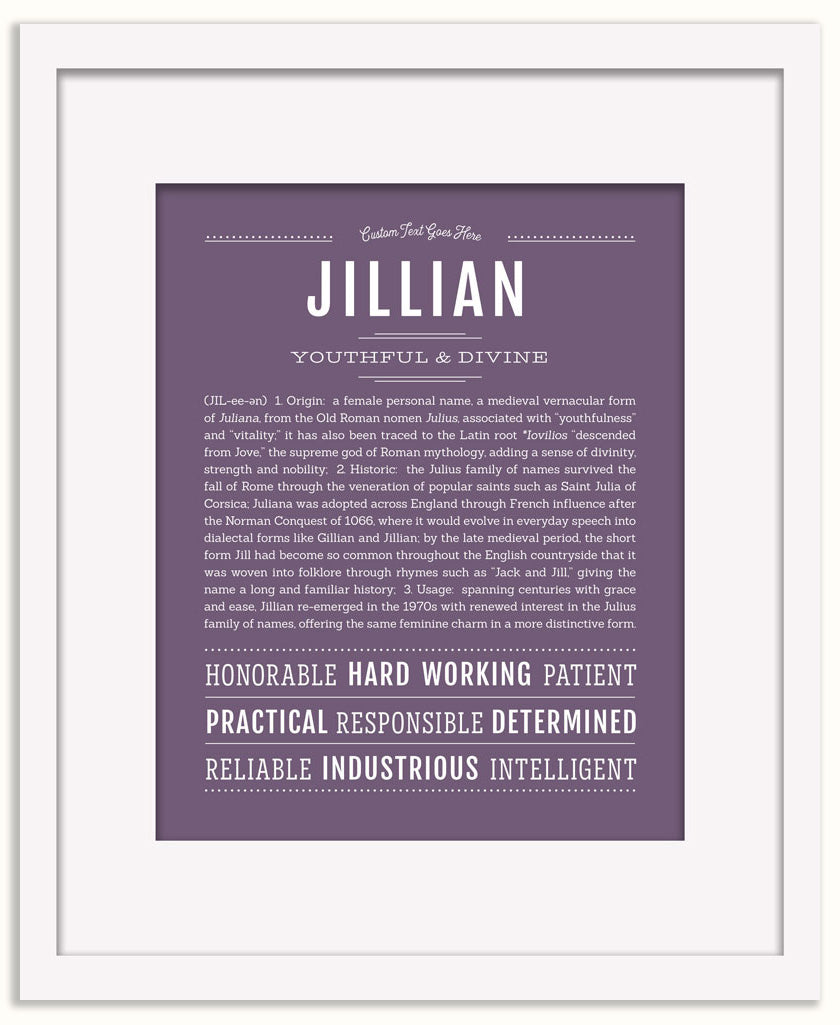 Jillian | Name Art Print