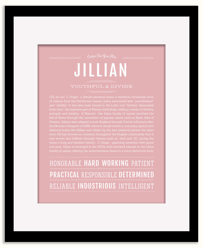 Jillian | Name Art Print