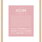 Jillian | Name Art Print