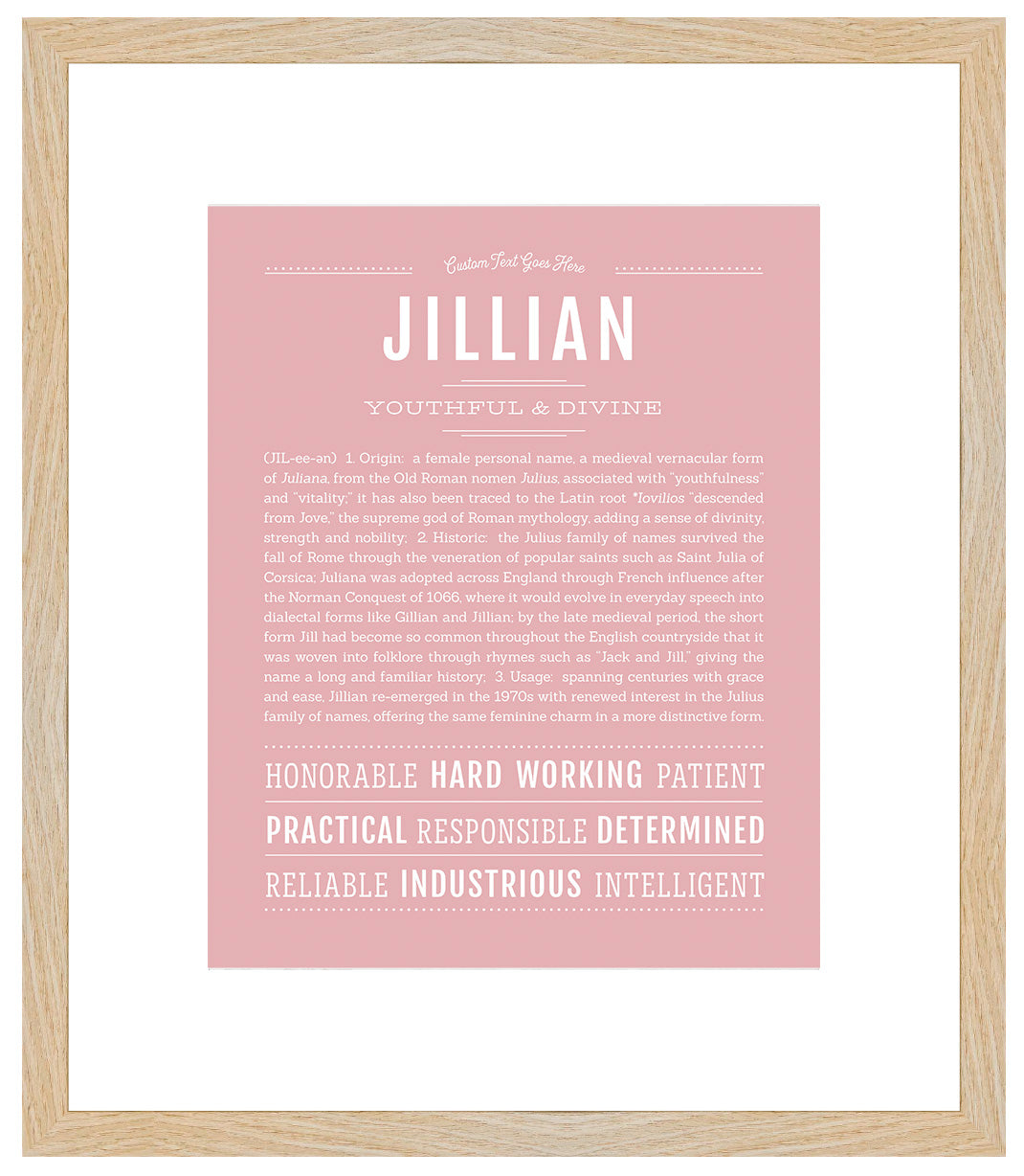 Jillian | Name Art Print
