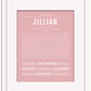 Jillian | Name Art Print