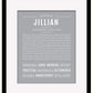 Jillian | Name Art Print