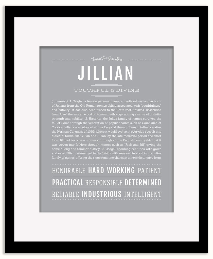 Jillian | Name Art Print
