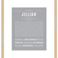 Jillian | Name Art Print