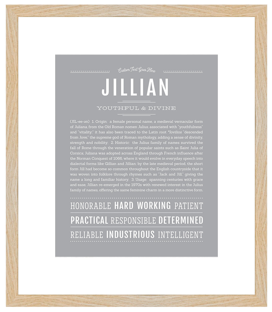 Jillian | Name Art Print