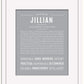 Jillian | Name Art Print