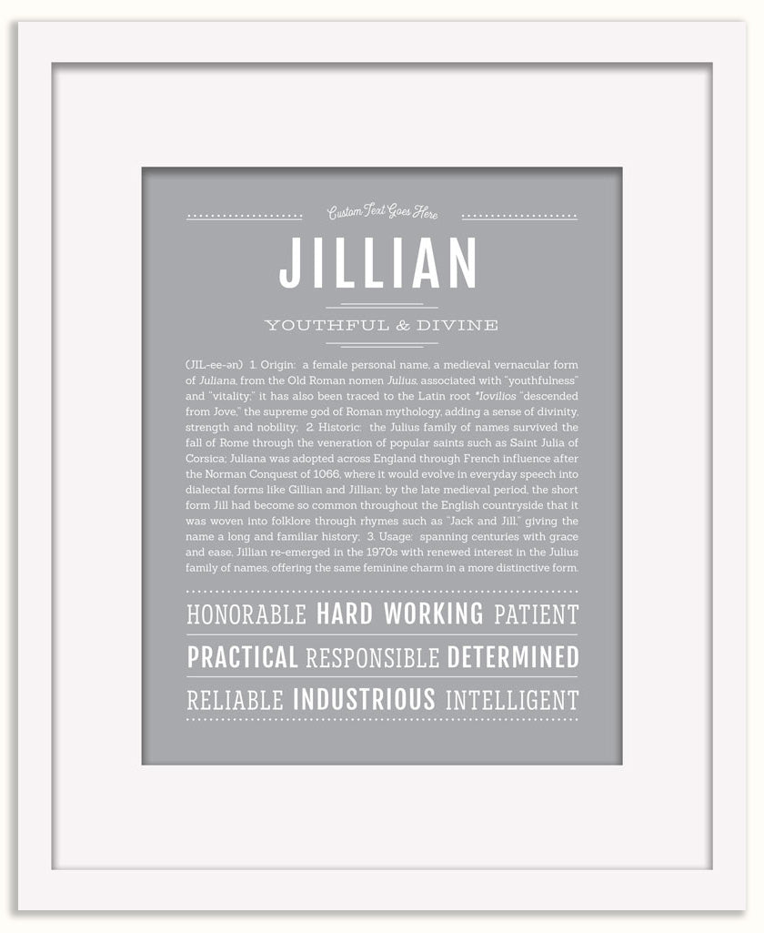 Jillian | Name Art Print