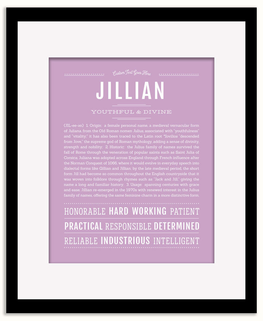 Jillian | Name Art Print
