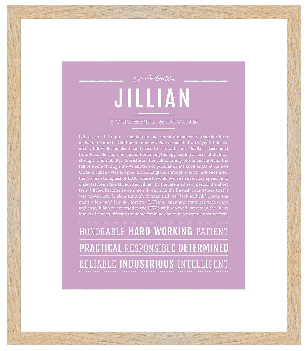 Jillian | Name Art Print