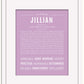 Jillian | Name Art Print