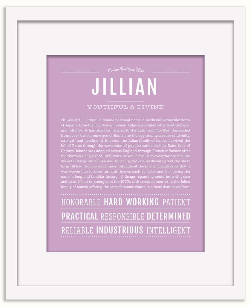 Jillian | Name Art Print