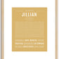 Jillian | Name Art Print