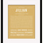 Jillian | Name Art Print