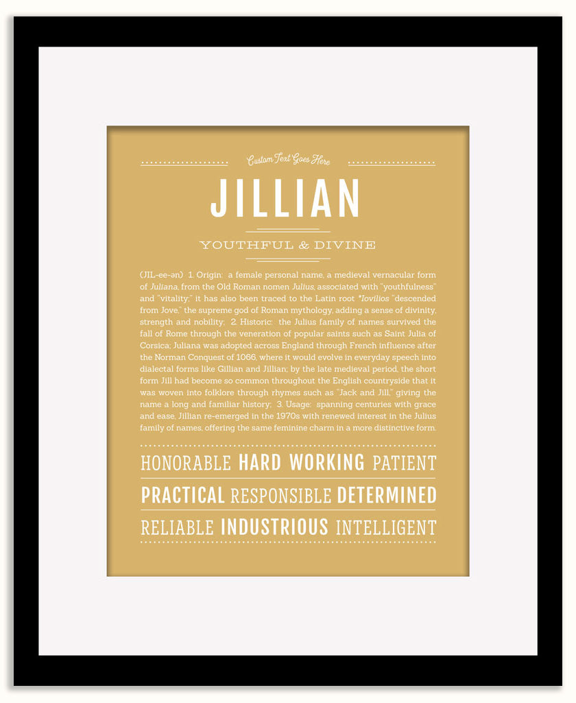 Jillian | Name Art Print